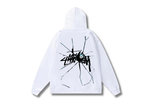 $tusy Hoodie white 'broken'