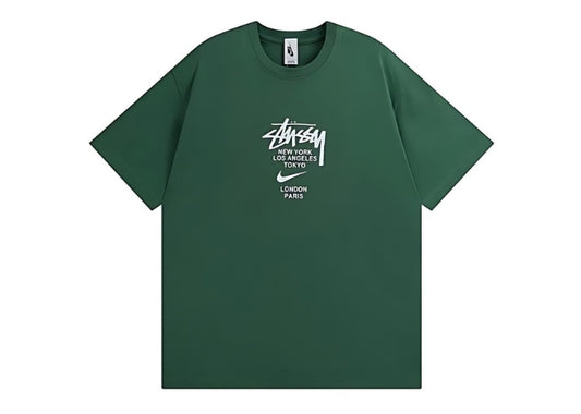 Stusy gemütliches grünes T-Shirt