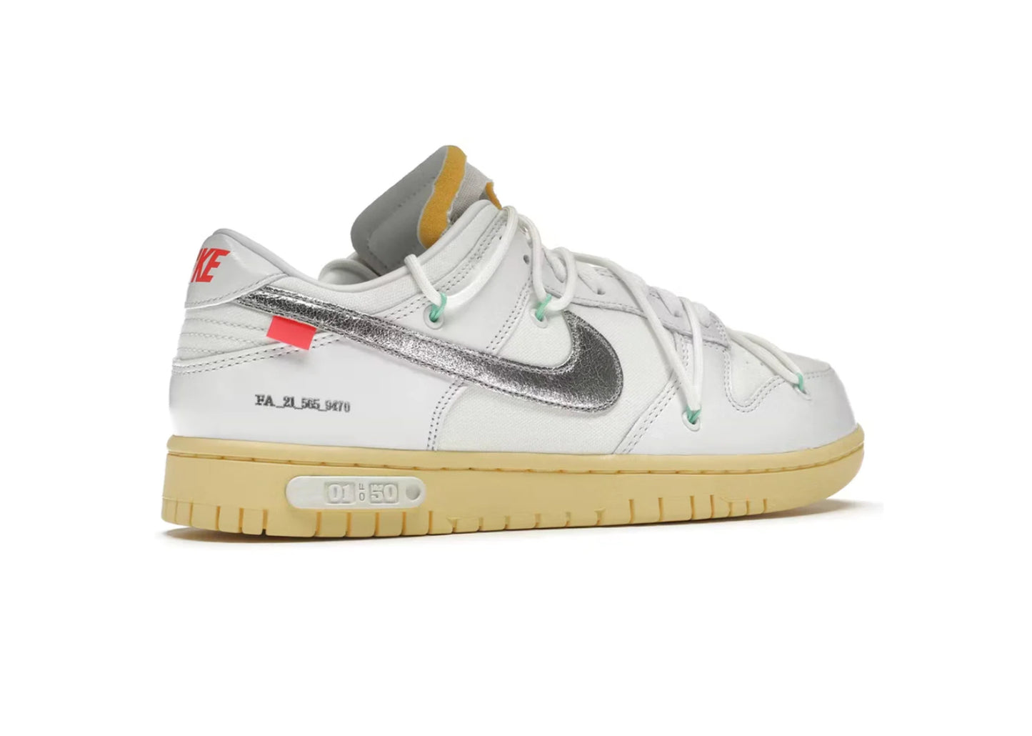 WHITE-OFF X DUNKED LOW „LOT 01 VON 50“