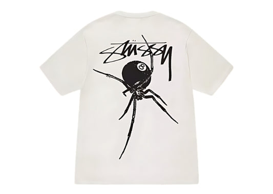 Stusy back spider white T-shirt