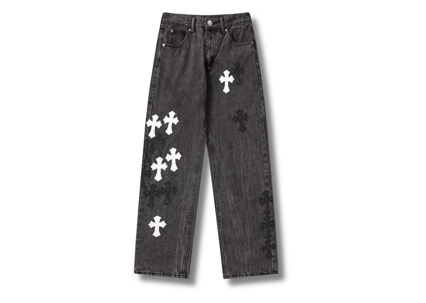CHR0ME HEARTS JEANS 'CROSS'