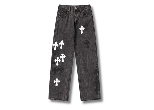 CHR0ME HEARTS JEANS 'CROSS'