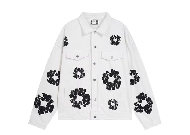 DEN1M Teared Jacket ''white''