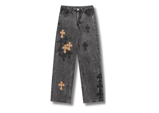 CHR0ME HEARTS JEANS 'COW'