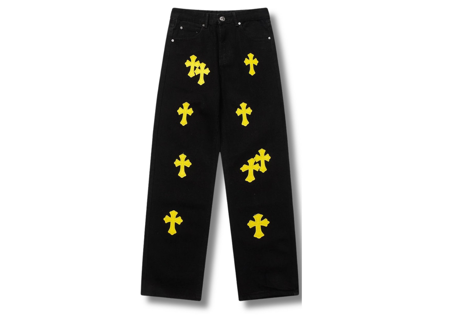 CHR0ME HEARTS JEANS 'yellow'