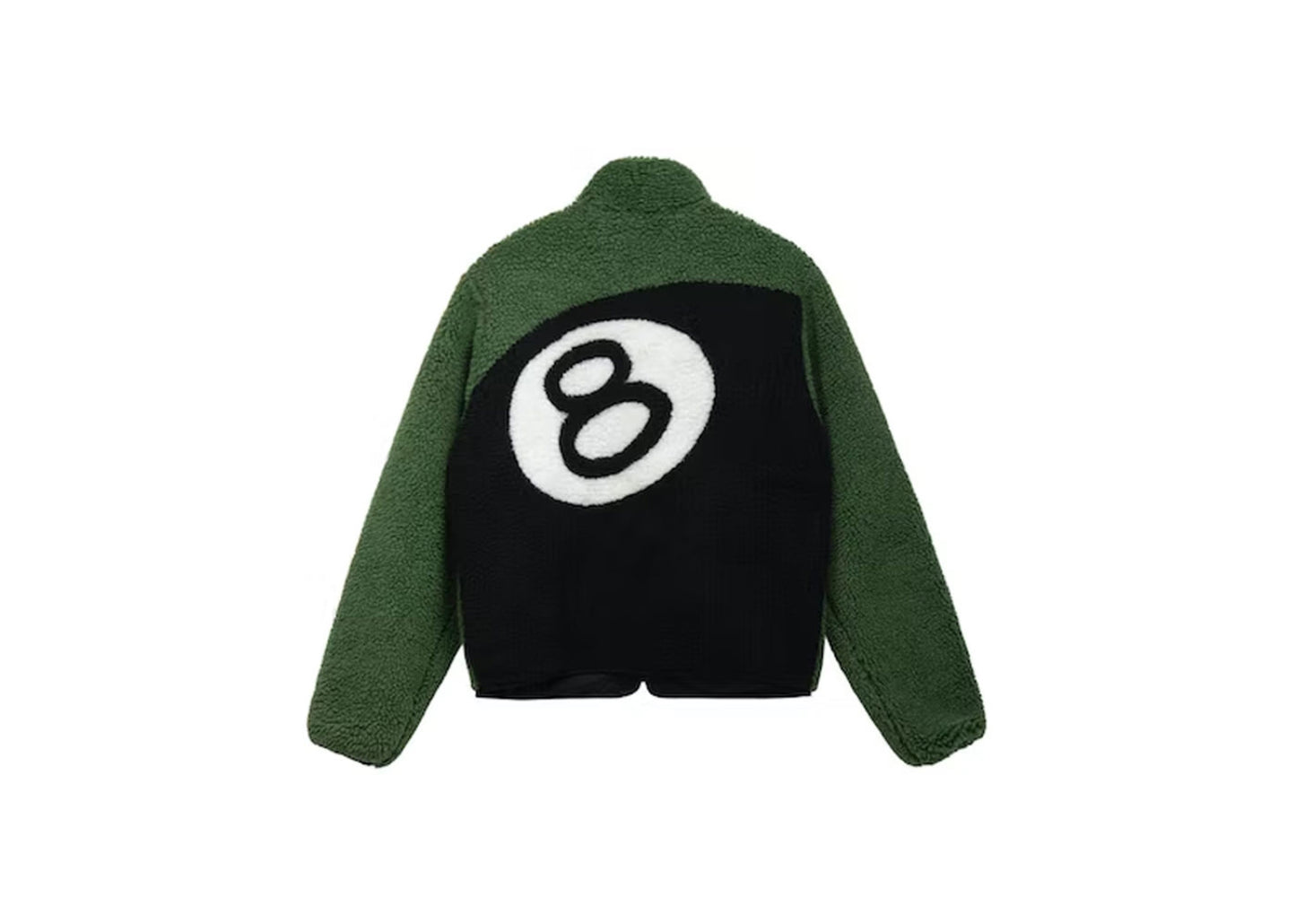 Stusy 8 Ball Sherpa Reversible Jacket - Green