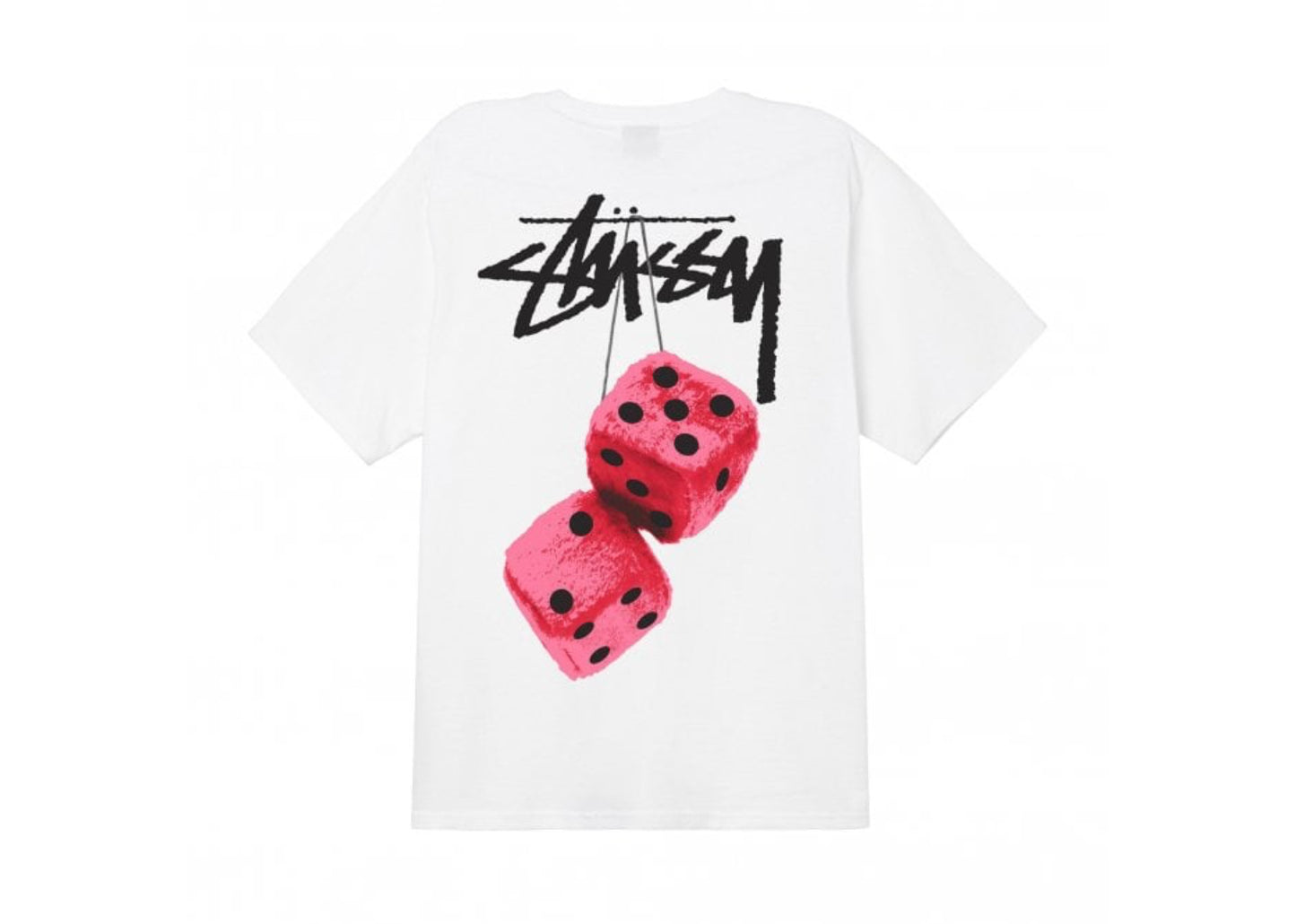 Stusy Fuzzy Dice Tee white